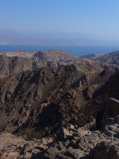 Scenic view of eilat mountains against sky