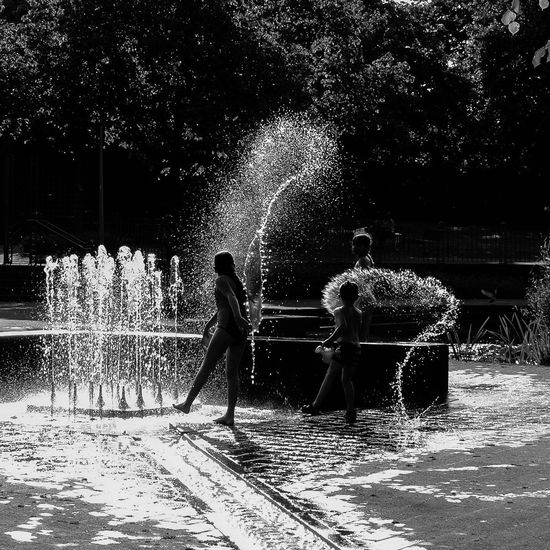 Woman enjoying water