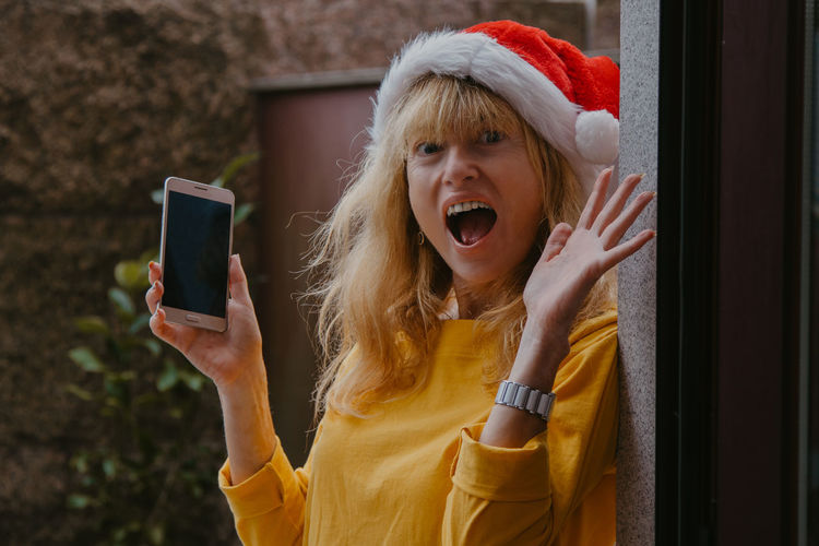 Young woman using mobile phone