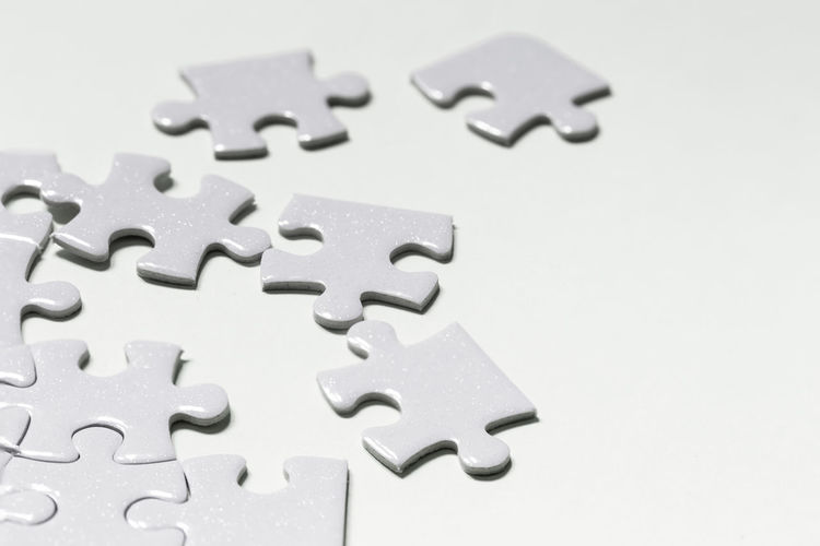 Close-up of toy over white background