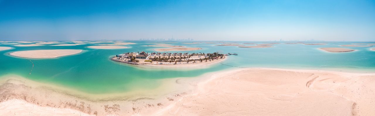 Panoramic view of sea against sky