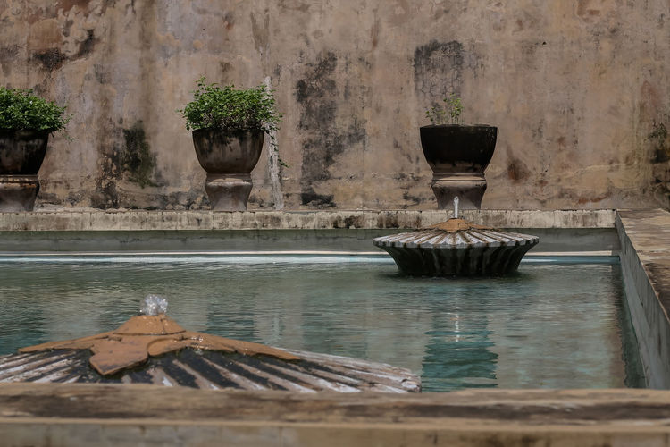 The taman sari swimming pool was once the sultan's spotting place