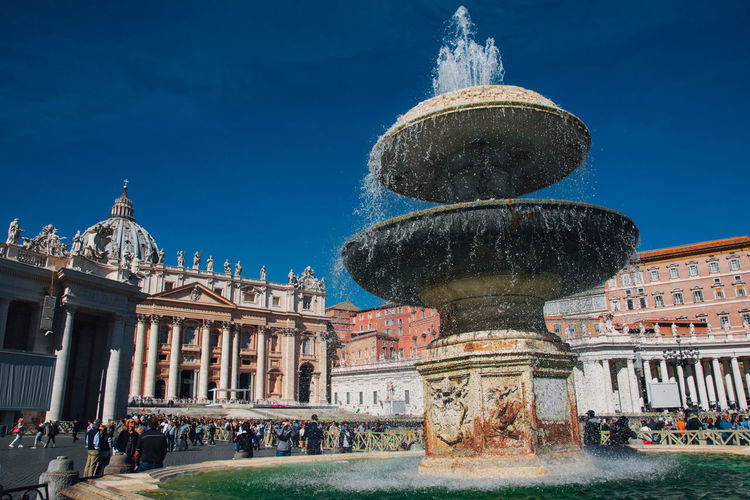 Fountain in front of building, vatican