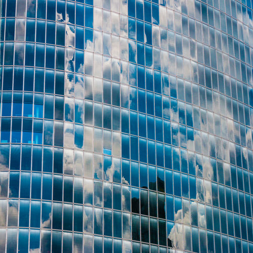 Full frame shot of glass building