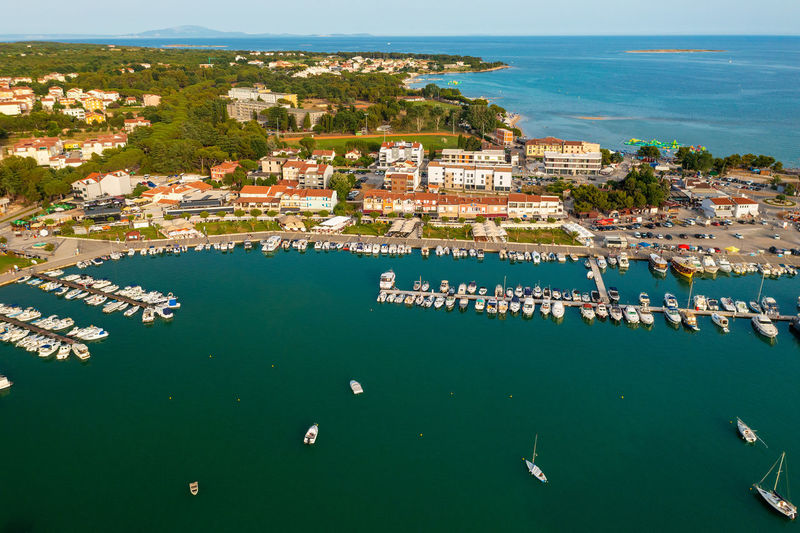 Aerial view of medulin town in istra, croatia