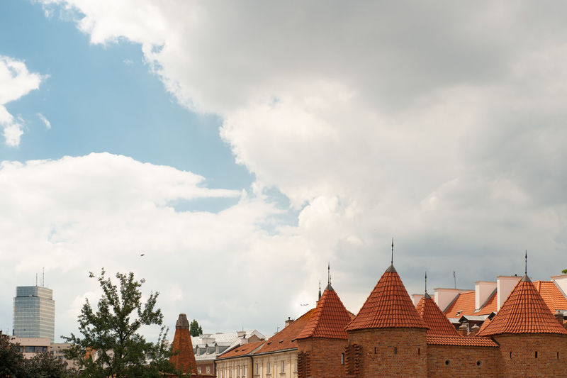 Panoramic view of city against sky