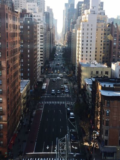 High angle view of city