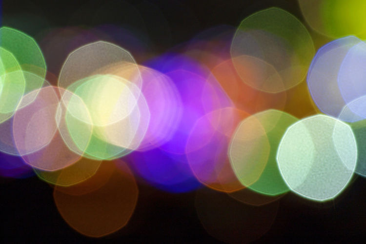 Close-up of abstract lights
