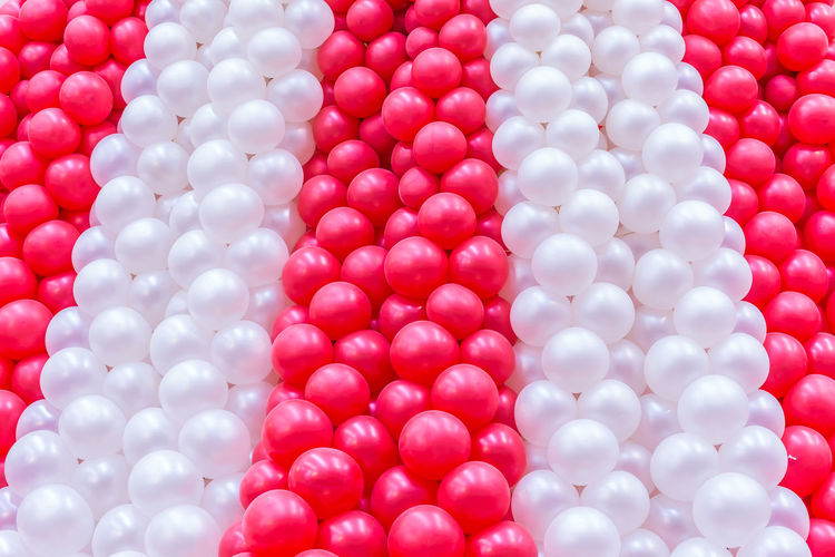 Full frame shot of multi colored balls for sale