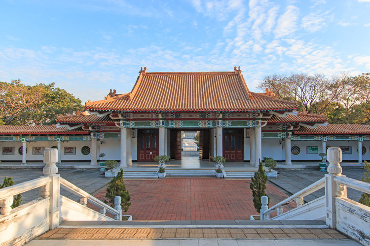 Martyr shrine against sky at kaohsiung