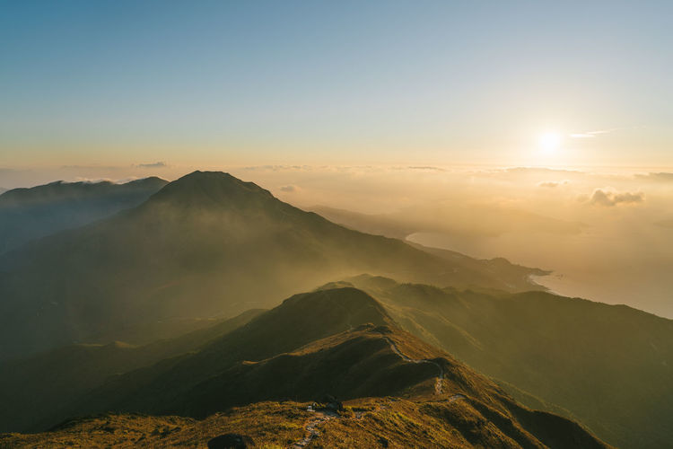 Scenic view of sunset