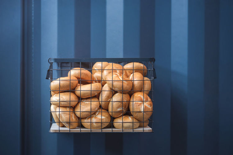 Close-up of bread in container
