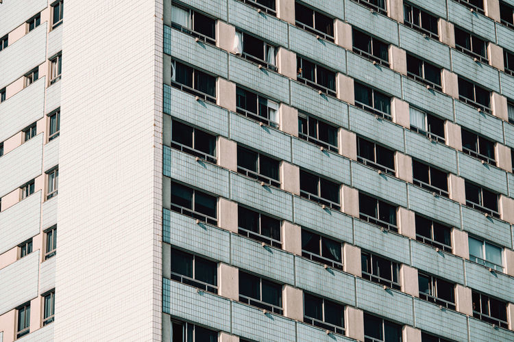 Low angle view of building in city
