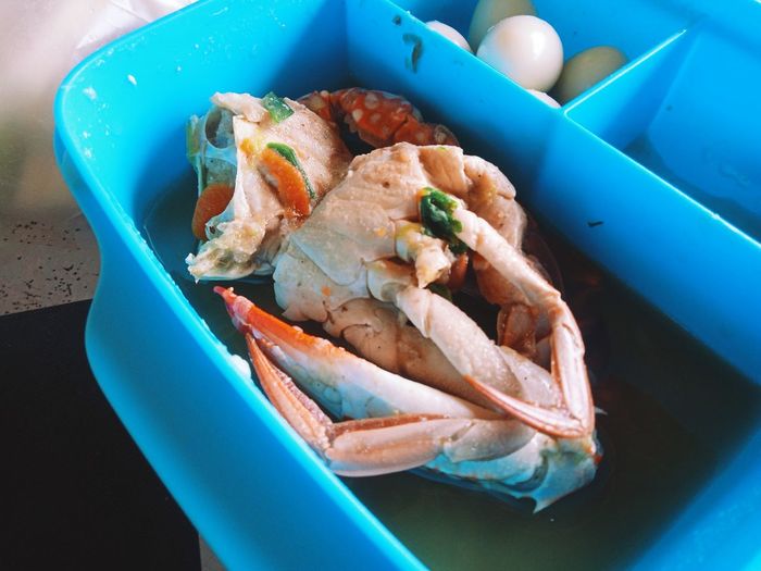 Close-up of seafood in bowl