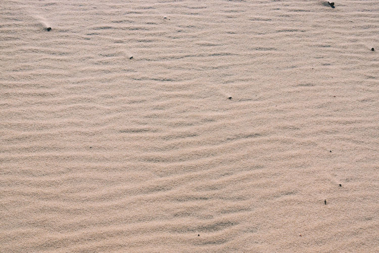 Close-up of sand pattern in desert