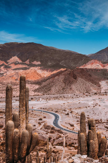 Aerial view of a desert