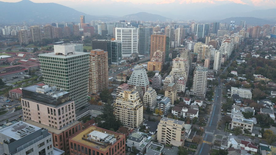 Aerial view of city