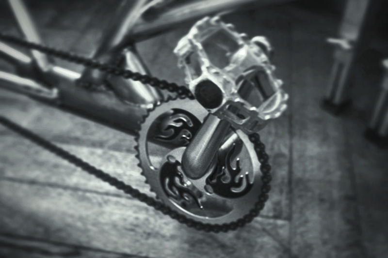 Close-up of toy bicycle
