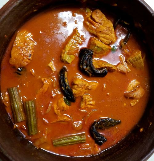Close-up of soup in bowl