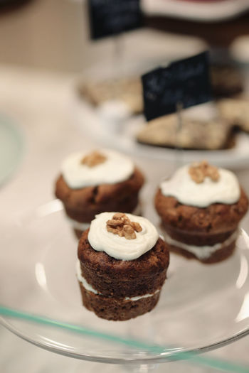 Close-up of cake in plate