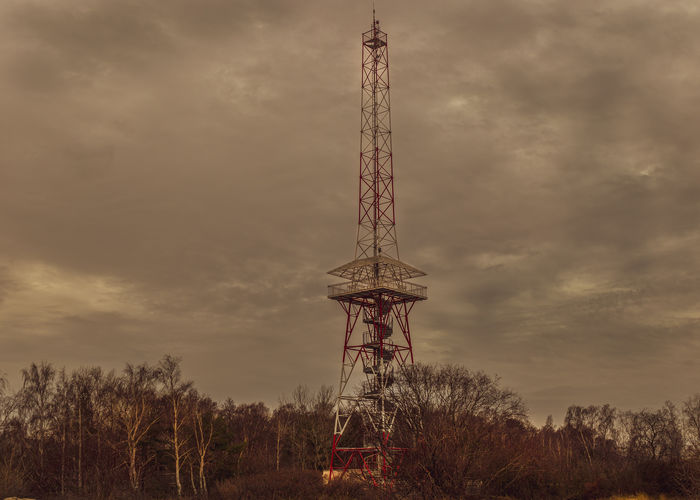 Connection radio tower near gdansk