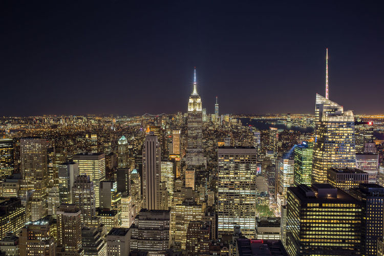New york skyline at night 
