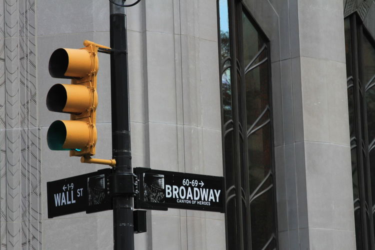Close-up of road sign