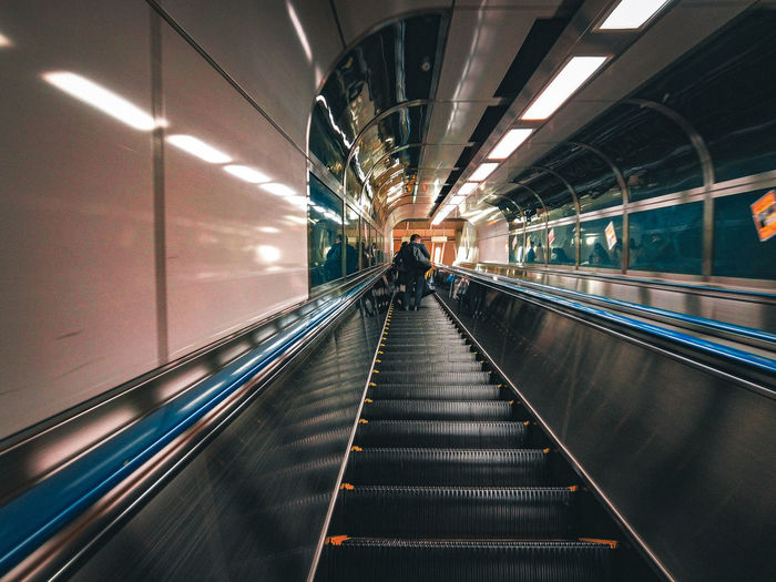 Illuminated subway