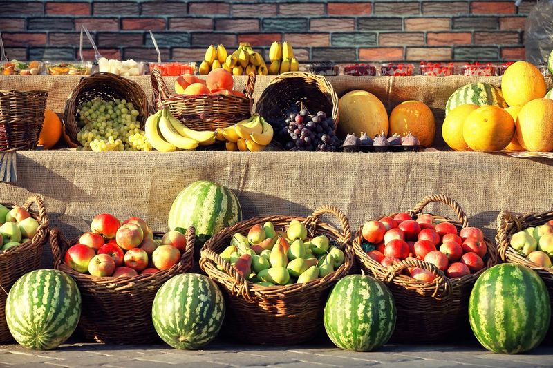 Various fruits in basket
