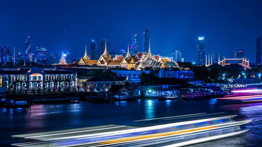 What a beautiful view of the chao praya river bangkok ,thailand.