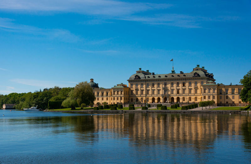 View on the swedish drottningholm palace near stockholm