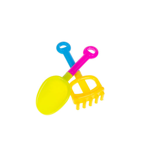 Close-up of yellow toy against white background