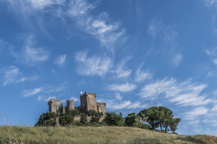 View of fort against cloudy sky