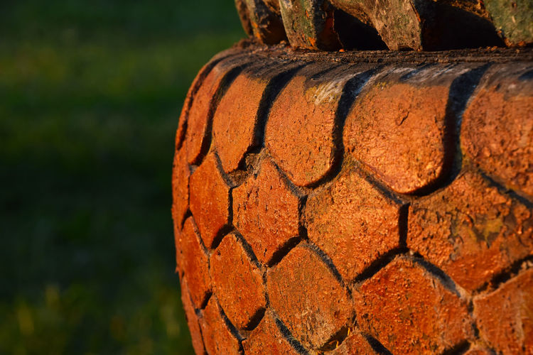 Detail shot of tire