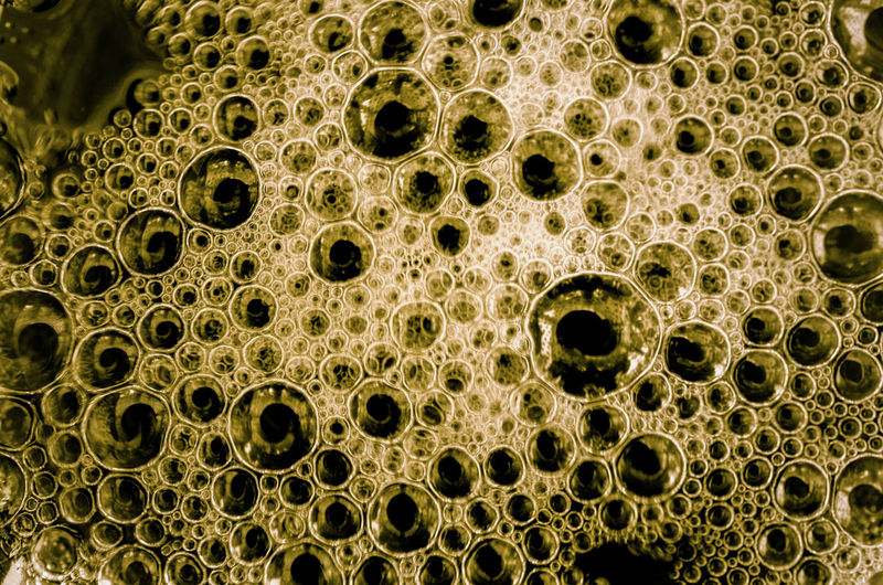 Detail shot of bubbles