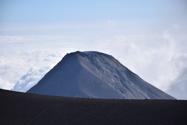 Guatemalan fuego volcano during eruption
