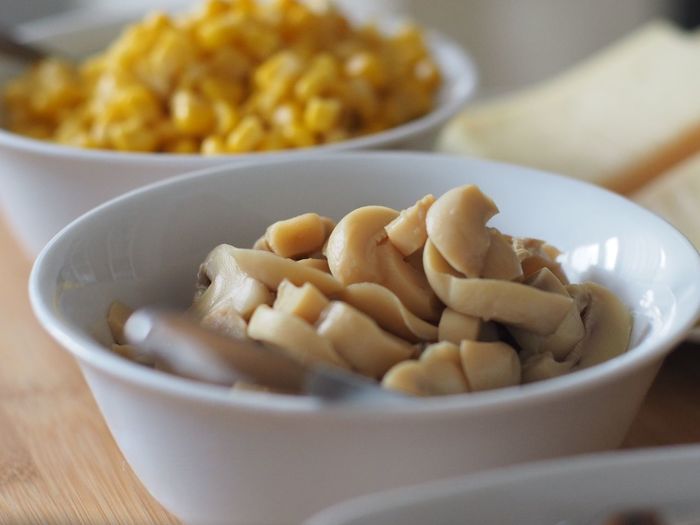 Close-up of pasta in plate
