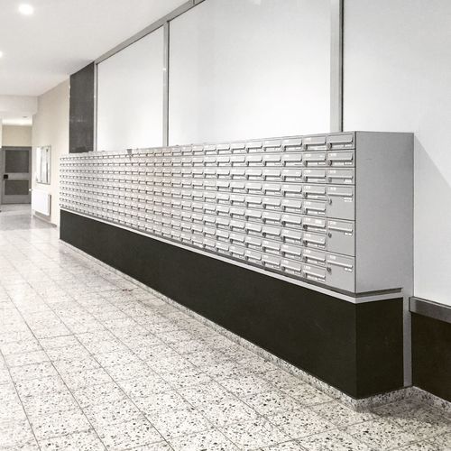 Mailboxes in building
