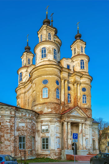 Baroque church of cosmas and damian, kaluga, russia