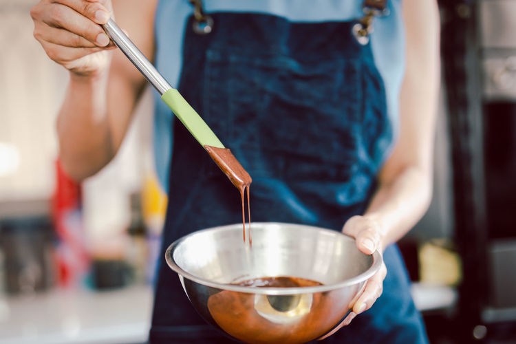 Woman mixing