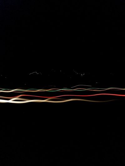 LIGHT TRAILS ON NIGHT