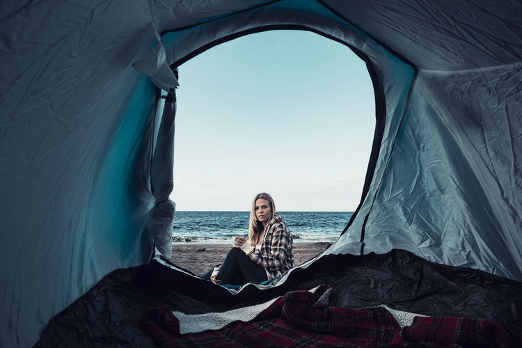 Tent on beach