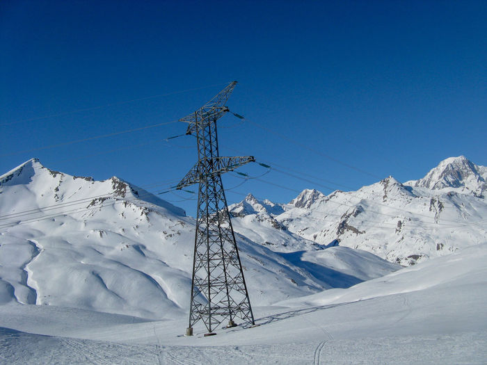 Pylon for transporting electricity via cable