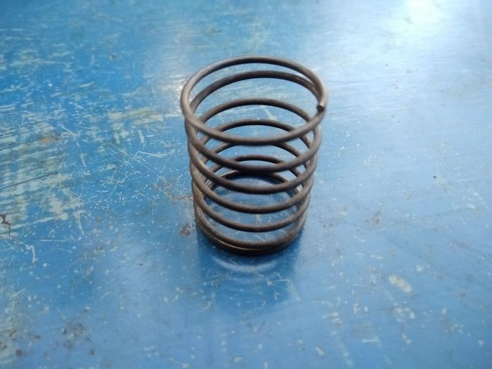 High angle view of spiral on table