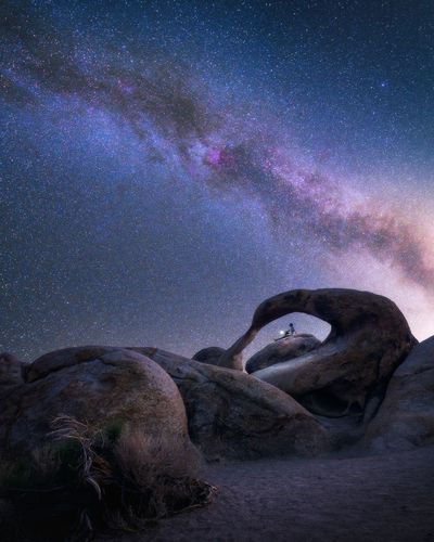 Night sky in the desert