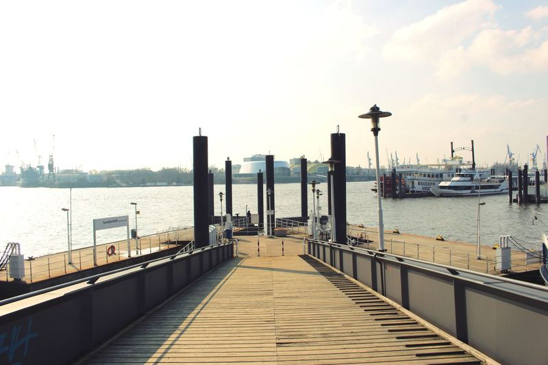 Pier on sea
