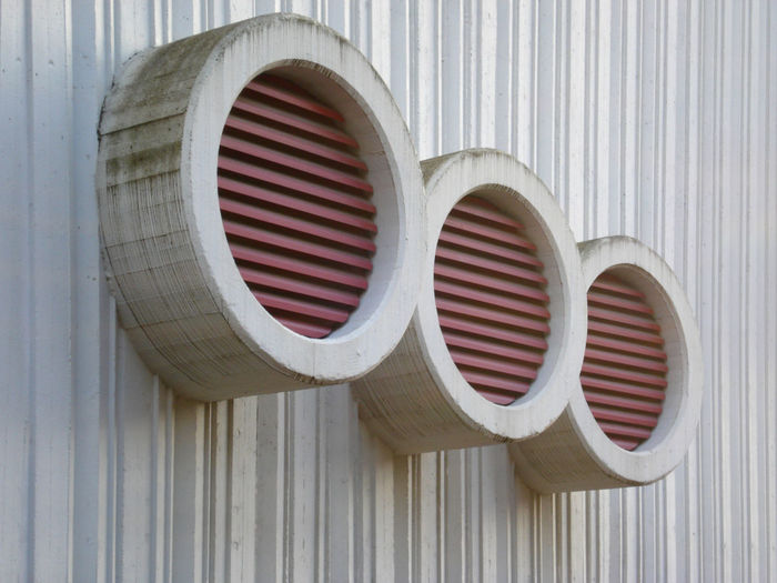 Close-up of white building