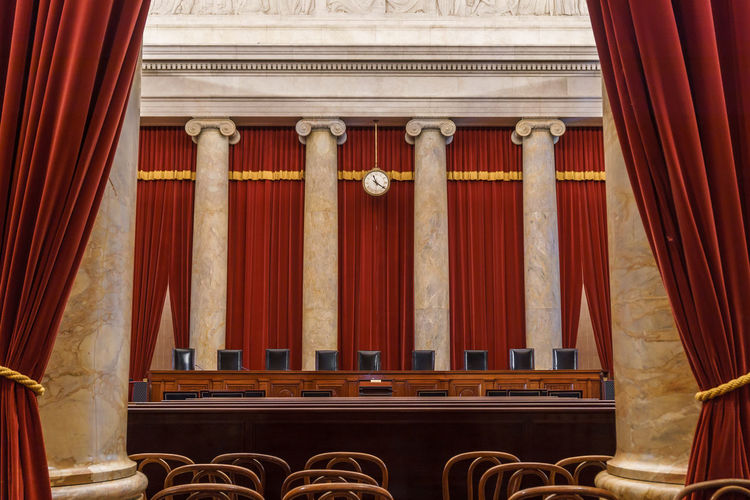 Interior of supreme court
