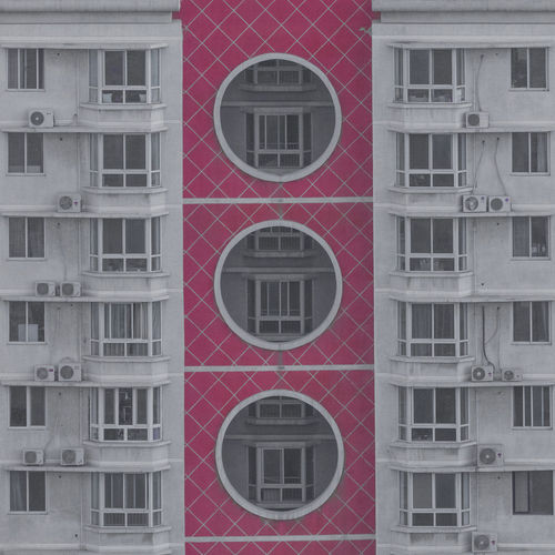 Exterior of residential building