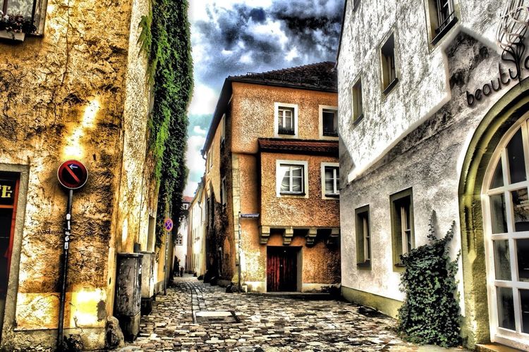 Narrow alley in town